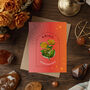 Aries Zodiac Flower Card, thumbnail 1 of 4