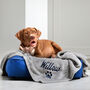 Personalised Grey Pet Blanket, thumbnail 1 of 5