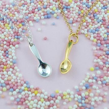 spoon necklace silver notonthehighstreet charmed lily