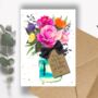 Luxury Personalised Birthday Card For Her Scented With Hot Pink Rose, thumbnail 5 of 7