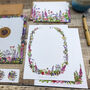 Foxgloves And Lupin Wildflower Writing Set, thumbnail 6 of 8
