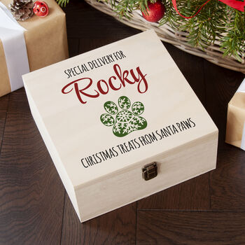 Personalised Pet Paw Christmas Eve Box, 2 of 5