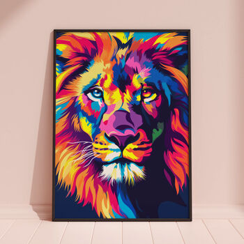 Pop Art Lion Print, 6 of 8