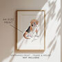Custom Dog Illustration, Personalised Pet Print, thumbnail 7 of 8