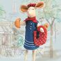Little Mouse In Paris Felt Craft Mini Kit, thumbnail 1 of 4