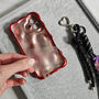 Crimson Red Bubble Phone Case And Personalised Bead Charm, thumbnail 7 of 12