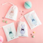 Personalised Easter Bunny Bow Tie Treat Bag, thumbnail 3 of 3