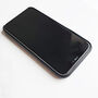 Black Faux Leather Personalised Embossed Phone Case, thumbnail 4 of 11