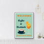 Coffee And Cocktails Kitchen Print, thumbnail 2 of 3