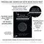 Personalised Moon Phase Significant Date Print, thumbnail 3 of 8