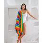 Beach Towel Multicolour Bright Rainbow, thumbnail 3 of 7