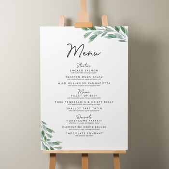 Greenery Wedding Dancing Feet Sign 'Callista', 5 of 9