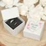 Personalised Geometric Heart Wedding Ring Box, thumbnail 1 of 2