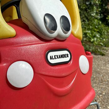 Personalised Number Plate Set For Cozy Coupe Cars, 2 of 4