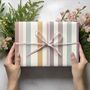 Luxury Pastel Wide Stripe Wrapping Paper, thumbnail 7 of 9