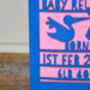 New Baby Stork Laser Cut Greeting Card, thumbnail 5 of 6