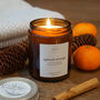 Spiced Orange Christmas Candle With Matches, Soy Candle, thumbnail 1 of 7