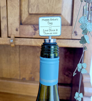 Personalised Father's Day Bottle Stopper, 2 of 5