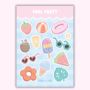 Pool Party Planner And Journal Sticker Sheet, thumbnail 3 of 3