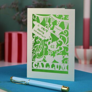 Personalised Papercut Unbirthday Card, 2 of 7