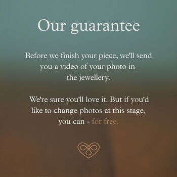 Personalised Round Hidden Photo Necklace In Sterling Silver, 4 of 9