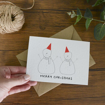 Merry Christmas Snowman Card, 3 of 4
