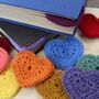 Personalised Crochet Heart Corner Bookmark, thumbnail 3 of 9