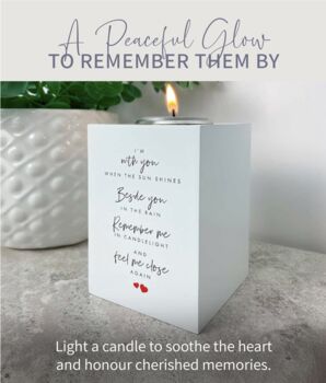 Memorial Poem Wooden Tea Light Holder, 12 of 12