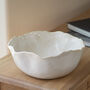 Organic Decorative White Bowl, thumbnail 4 of 4