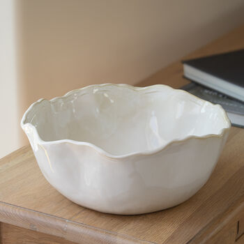 Organic Decorative White Bowl, 4 of 4