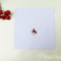 Butterfly Snowman With Santa's Hat Christmas Card, thumbnail 4 of 12