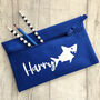 Personalised Child's Name Shark School Pencil Case, thumbnail 1 of 3