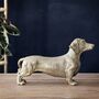 Large Gold Dachshund Ornament, thumbnail 1 of 4