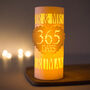 1st Anniversary 365 Days Personalised Lantern, thumbnail 3 of 7