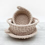 Macrame Kit, Coiled Baskets, Nude, thumbnail 1 of 9