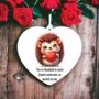Personalised Hedgehog Valentine's Hanging Gift, thumbnail 2 of 2