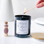 Personalised Wedding Candle – Modern Couple Keepsake Gift, thumbnail 9 of 10
