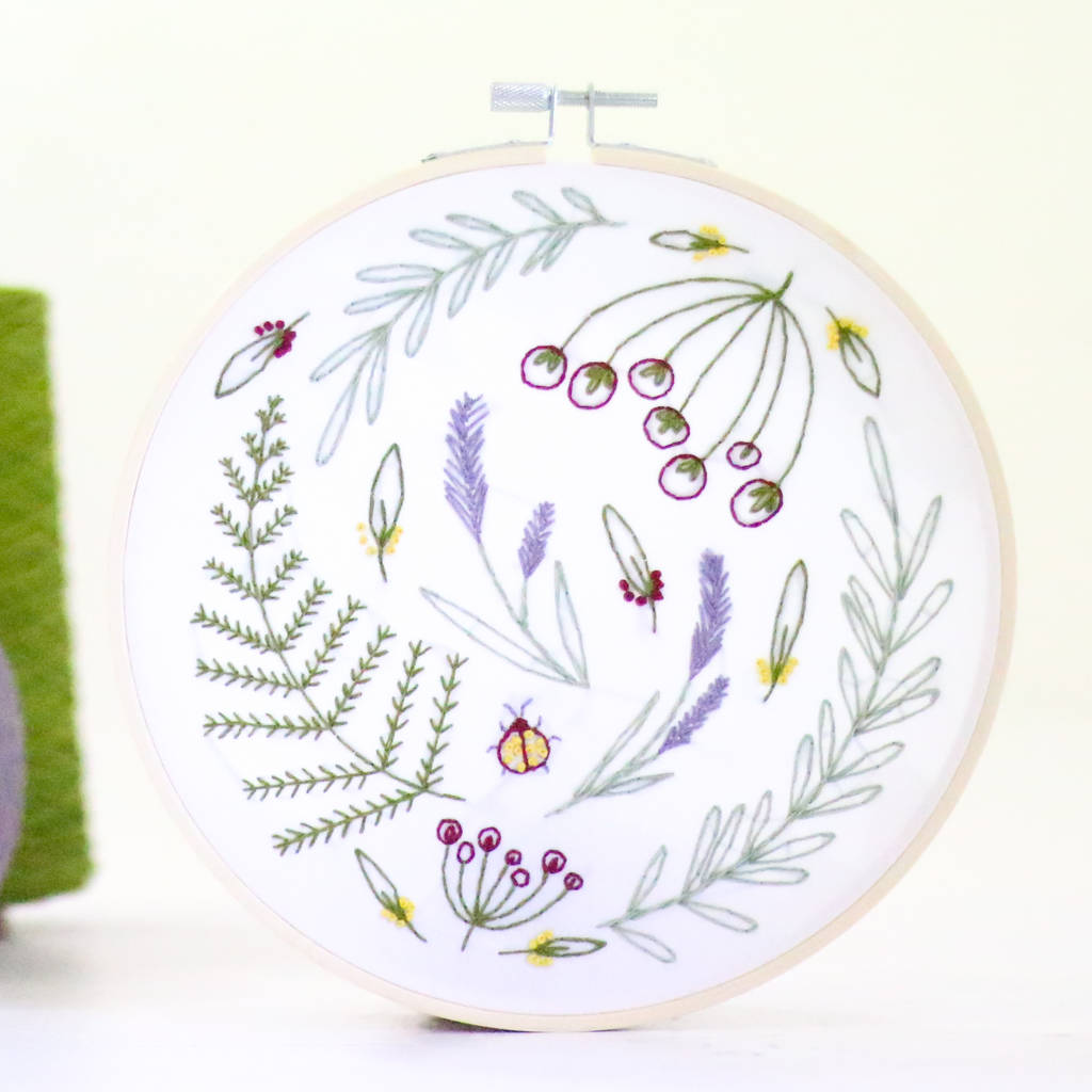 Wildwood Contemporary Embroidery Kit By Hawthorn Handmade