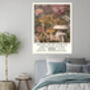 Natural History Pink Mushroom Art Print, thumbnail 4 of 4