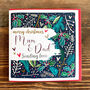 Merry Christmas Mum And Dad Sending Love Card, thumbnail 2 of 4