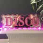 Wavy Edge Disco Mirror Sign, thumbnail 3 of 4