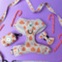 Christmas Dog Lead Gingerbread Candy Cane Print, thumbnail 2 of 3
