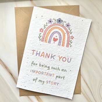 Plantable Wildflower Seed Paper Card –Teacher Thank You, 3 of 3