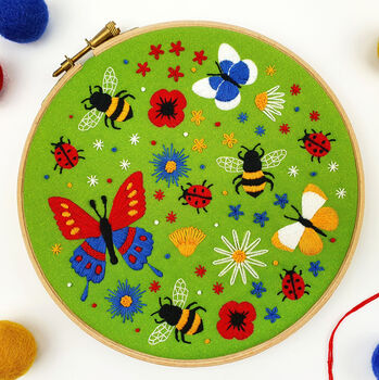 Butterflies And Bees Embroidery Kit, 3 of 9