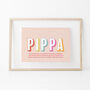 Personalised New Baby Name Print, thumbnail 3 of 4