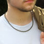 Sterling Silver Men's Anchor Chain Necklace, thumbnail 1 of 4