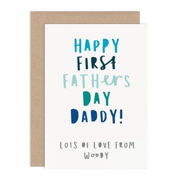 Personalised First Father's Day Card, 2 of 2