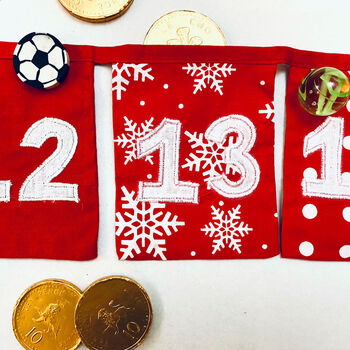 Fill Your Own Advent Calendar Bunting, 6 of 6