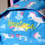 Personalised Kids Unicorn Backpack, thumbnail 3 of 4