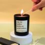 Social Worker Newly Qualified Baddest Bitch Candle Gift, thumbnail 1 of 4